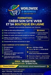Créé son propre site web et boutique enligne